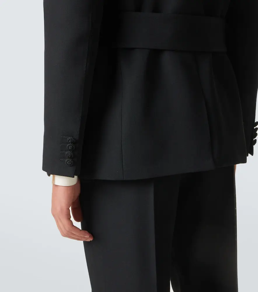 Valentino Garavani Belted virgin wool suit jacket | Thumbnail 3 Valentino Garavani Belted virgin wool suit jacket | Thumbnail 3