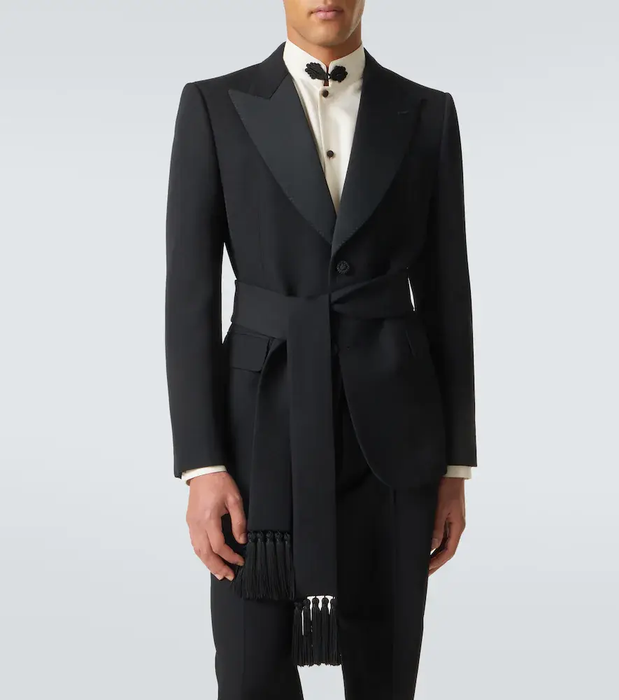 Valentino Garavani Belted virgin wool suit jacket | Thumbnail 5 Valentino Garavani Belted virgin wool suit jacket | Thumbnail 5