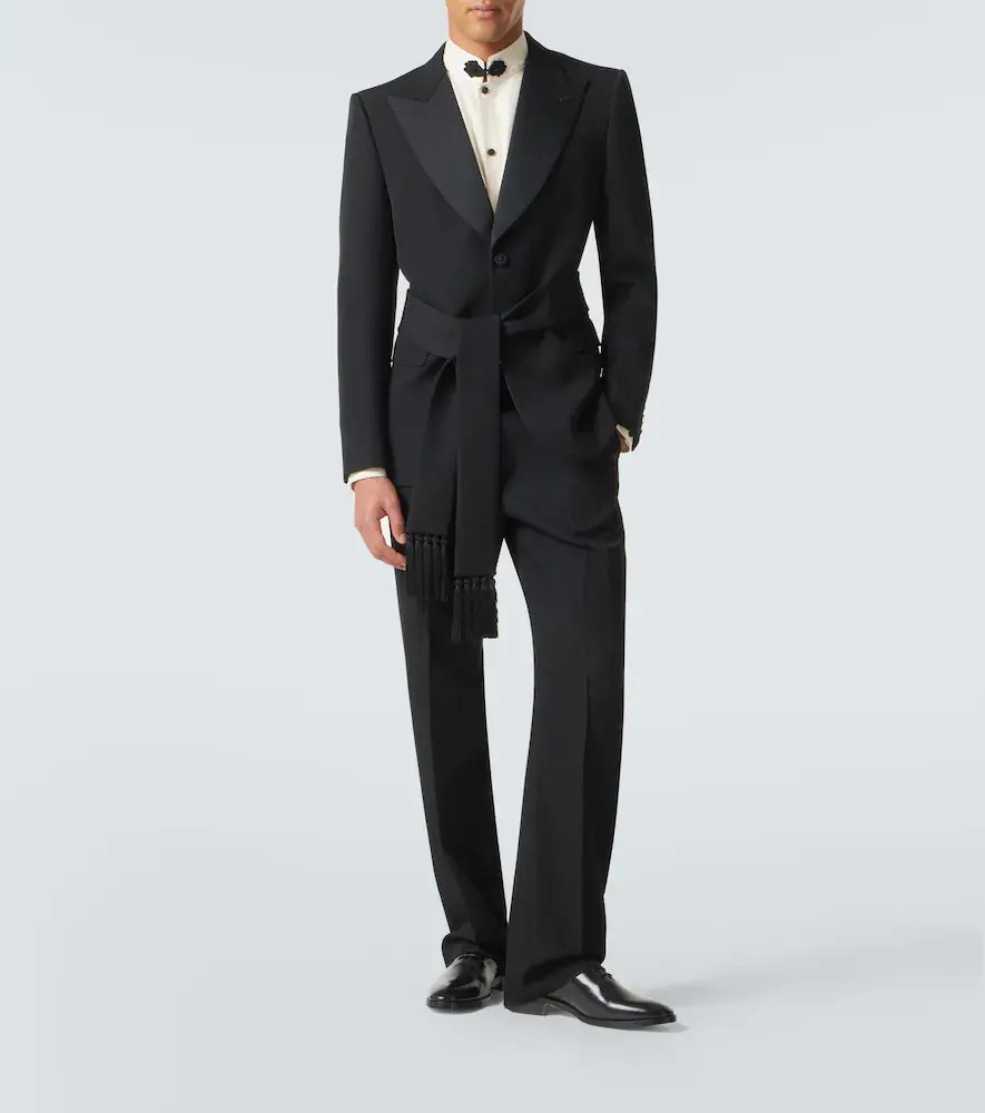 Valentino Garavani Belted virgin wool suit jacket | Thumbnail 7 Valentino Garavani Belted virgin wool suit jacket | Thumbnail 7