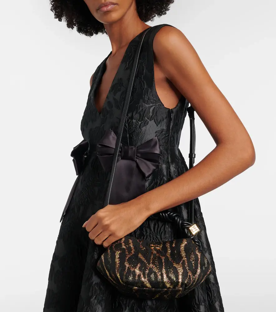 Ganni Bou Mini leopard-print cloqué top-handle bag | Thumbnail 6