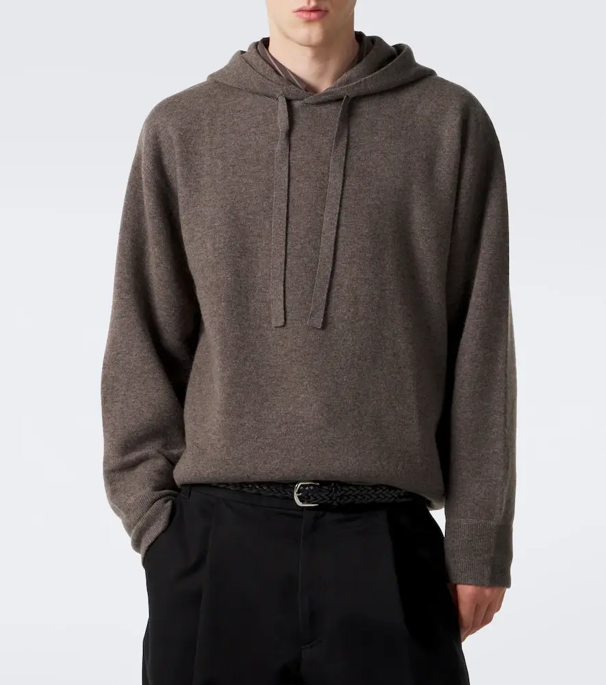 Studio Nicholson Wool and cashmere hoodie | Thumbnail 3 Studio Nicholson Wool and cashmere hoodie | Thumbnail 3