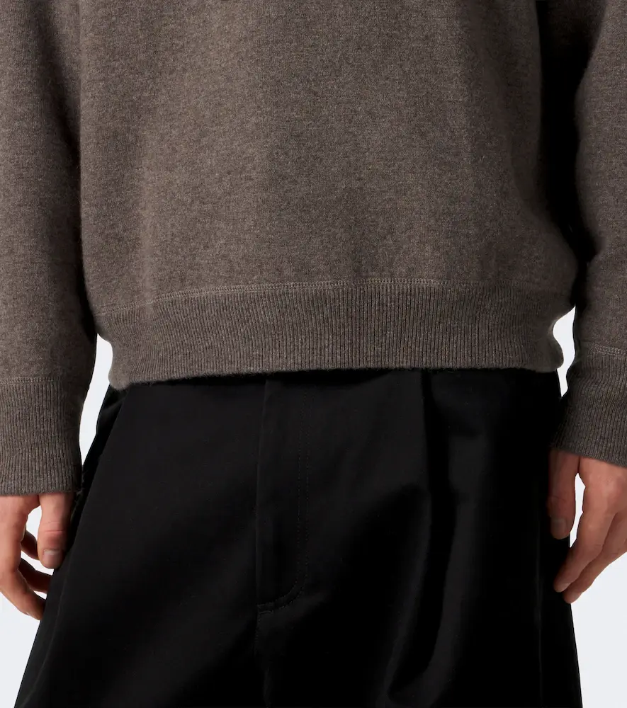 Studio Nicholson Wool and cashmere hoodie | Thumbnail 4 Studio Nicholson Wool and cashmere hoodie | Thumbnail 4