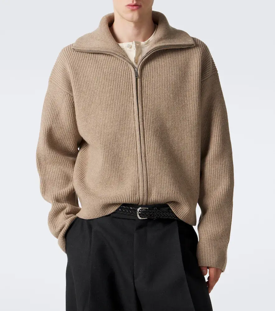 Studio Nicholson Ribbed-knit wool zip-up sweater | Thumbnail 2 Studio Nicholson Ribbed-knit wool zip-up sweater | Thumbnail 2