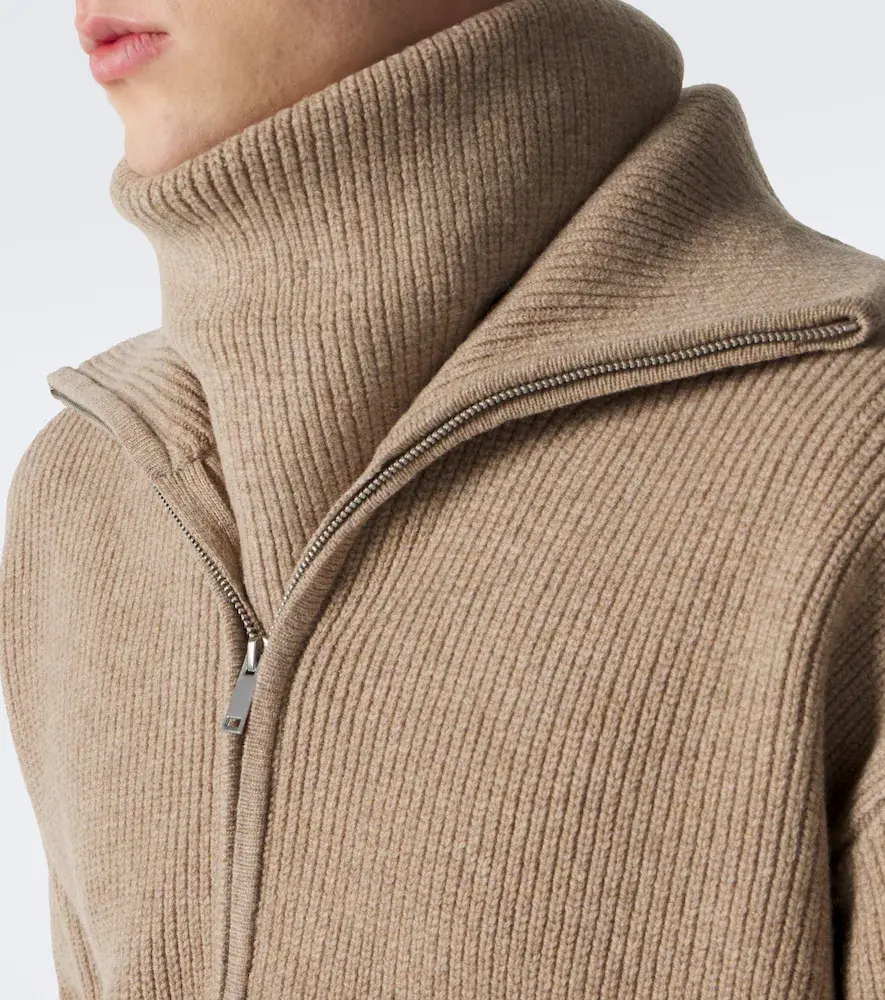 Studio Nicholson Ribbed-knit wool zip-up sweater | Thumbnail 3 Studio Nicholson Ribbed-knit wool zip-up sweater | Thumbnail 3