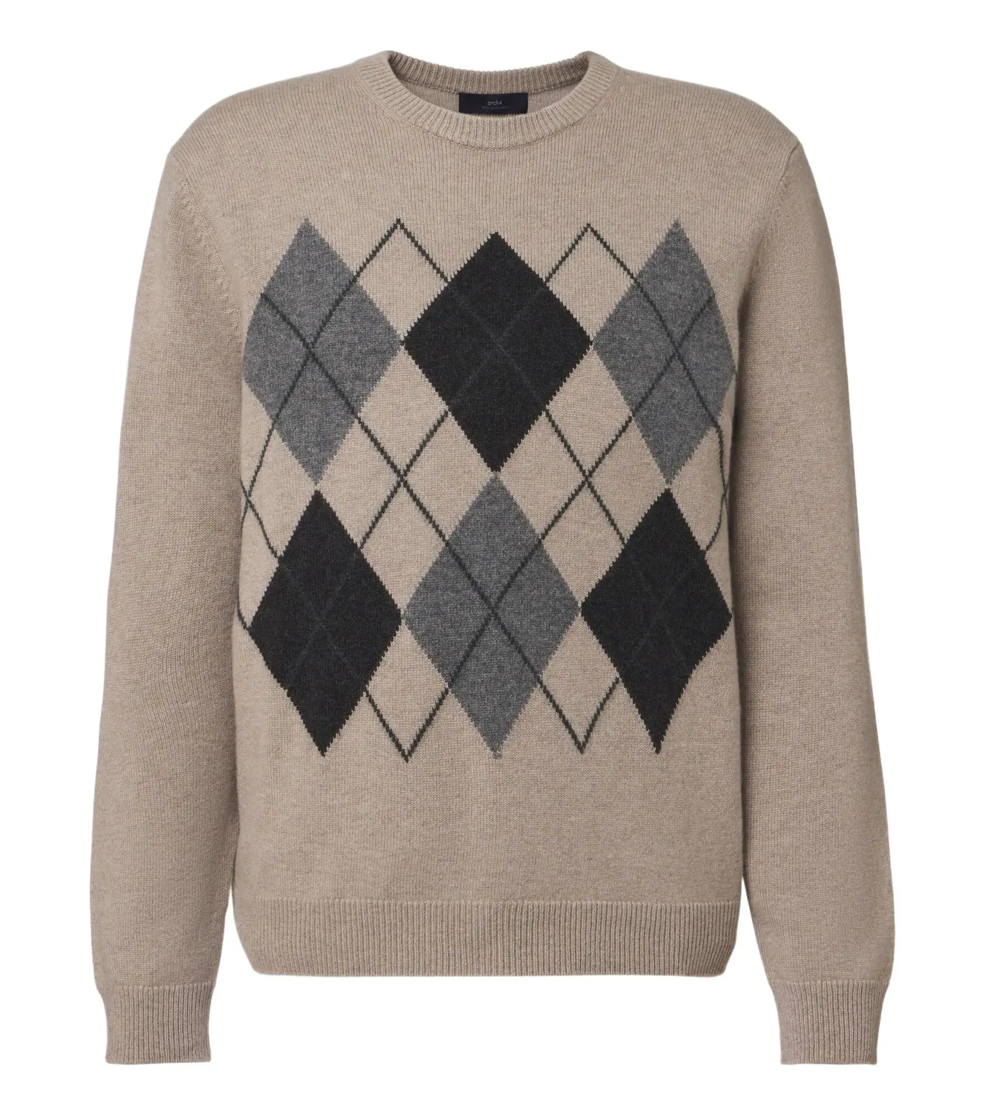 Arch4 Mr Hambley argyle cashmere sweater