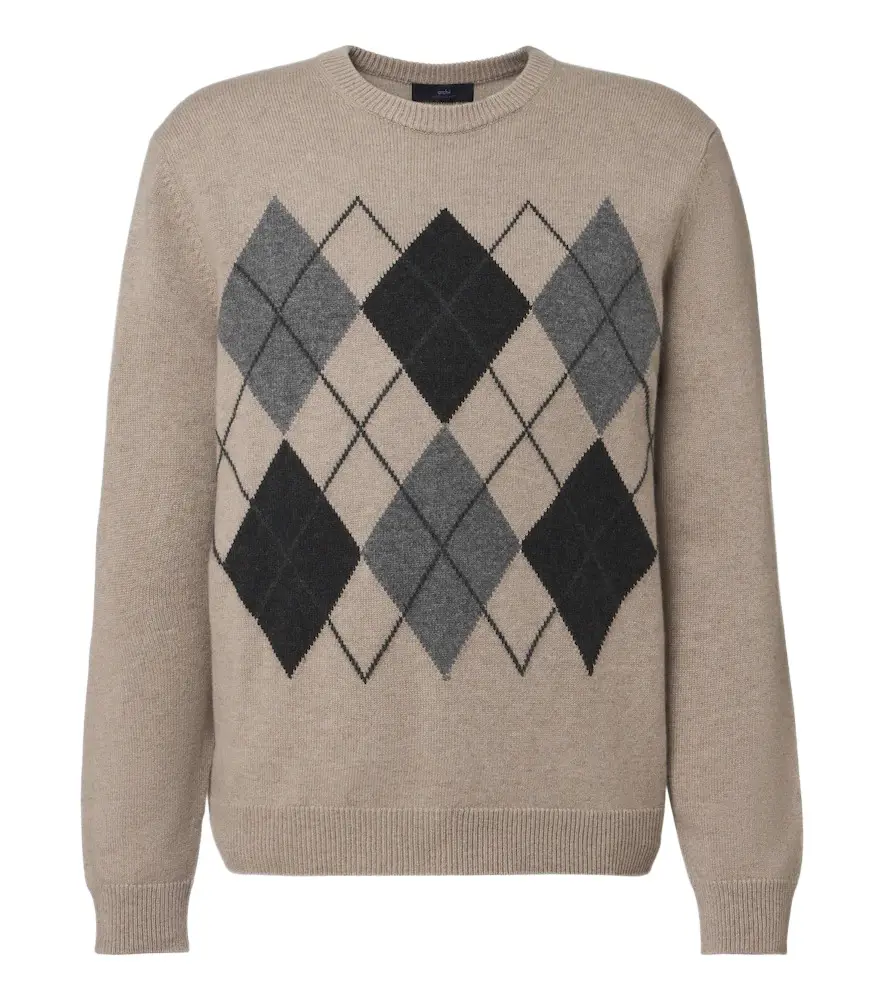 Arch4 Mr Hambley argyle cashmere sweater