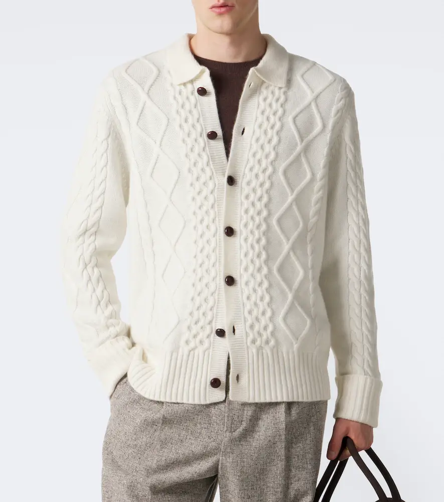 Arch4 Mr Columbia cable-knit cashmere cardigan | Thumbnail 2 Arch4 Mr Columbia cable-knit cashmere cardigan | Thumbnail 2
