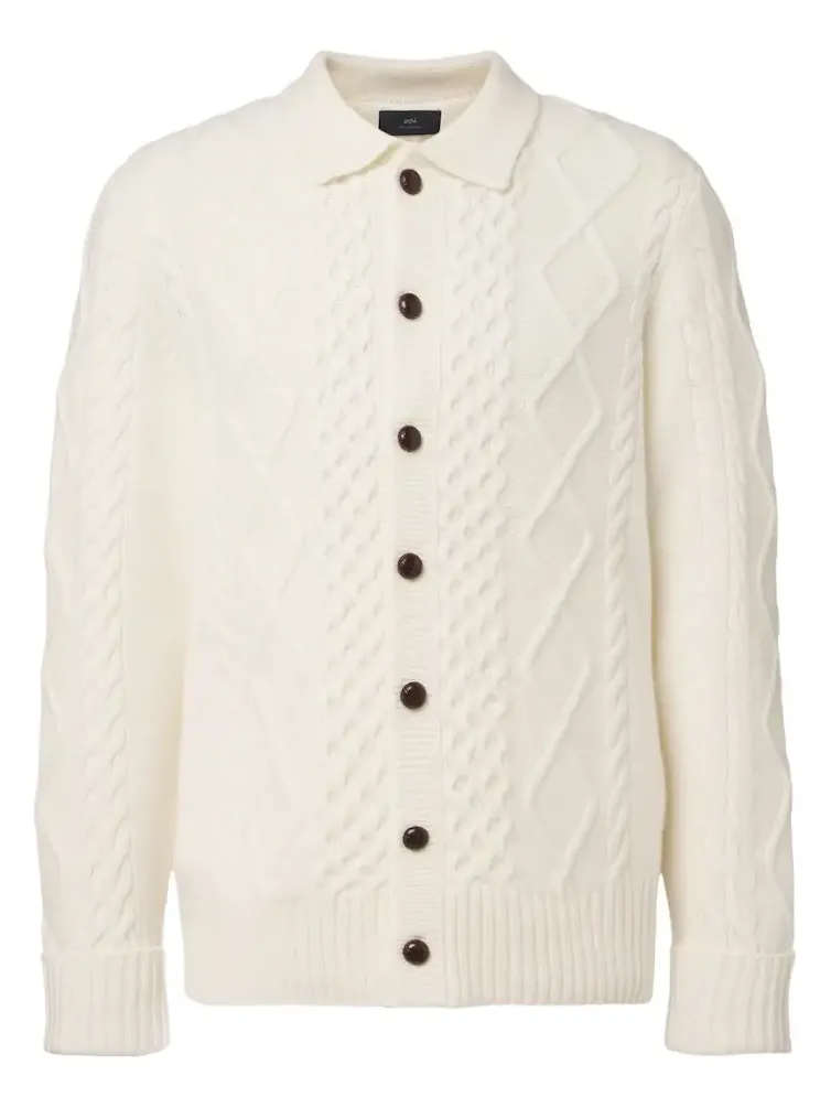 Arch4 Mr Columbia cable-knit cashmere cardigan