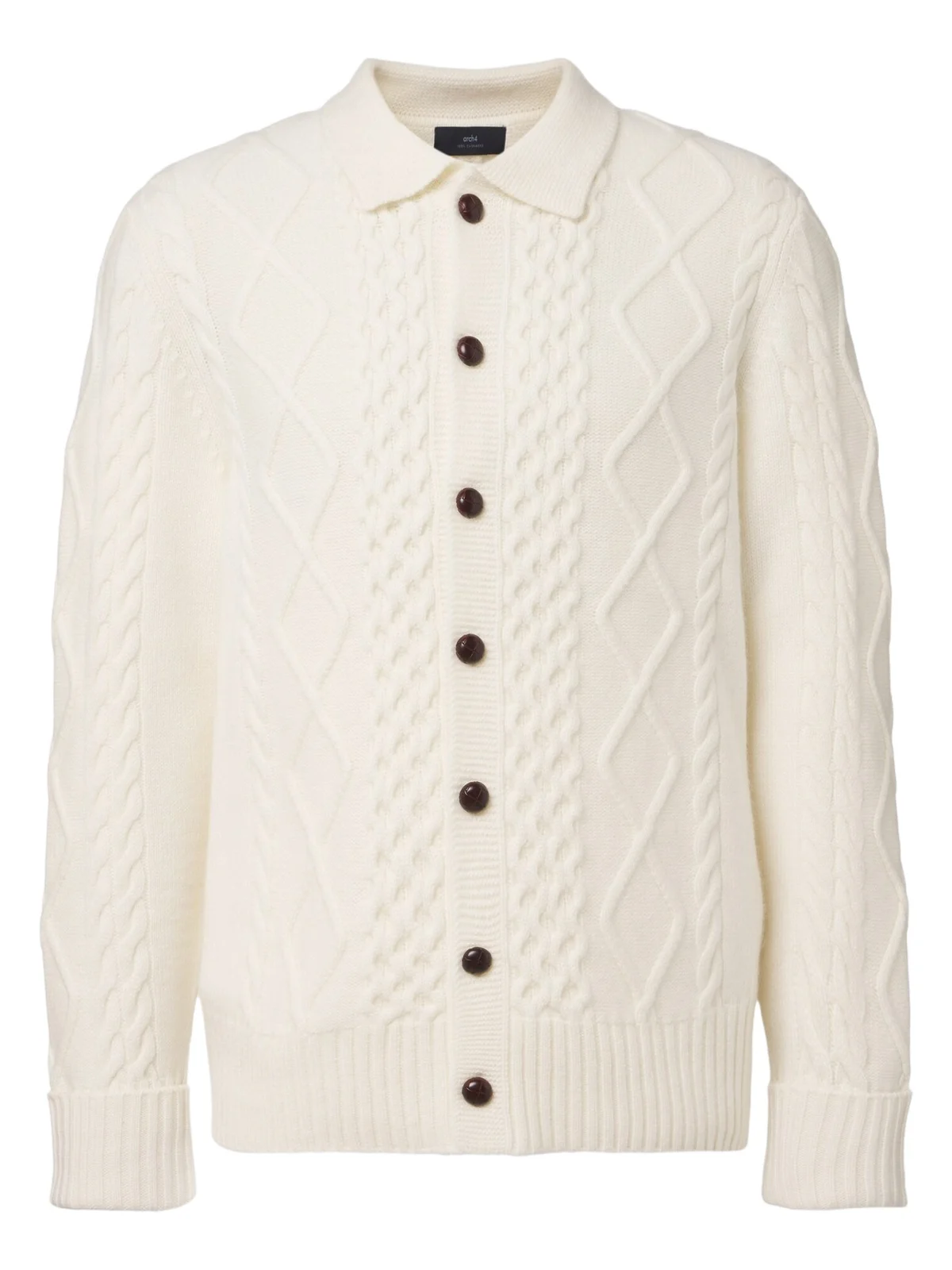 Arch4 Mr Columbia cable-knit cashmere cardigan