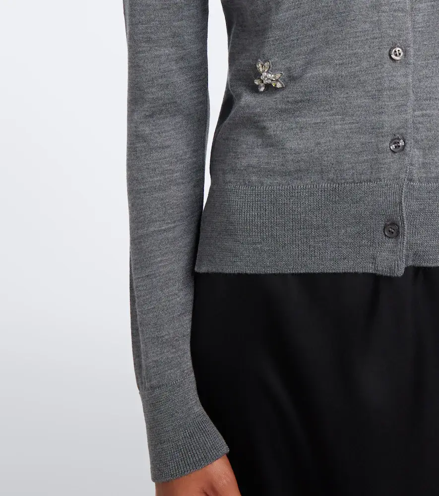Simone Rocha Embellished wool and silk cardigan | Thumbnail 5 Simone Rocha Embellished wool and silk cardigan | Thumbnail 5