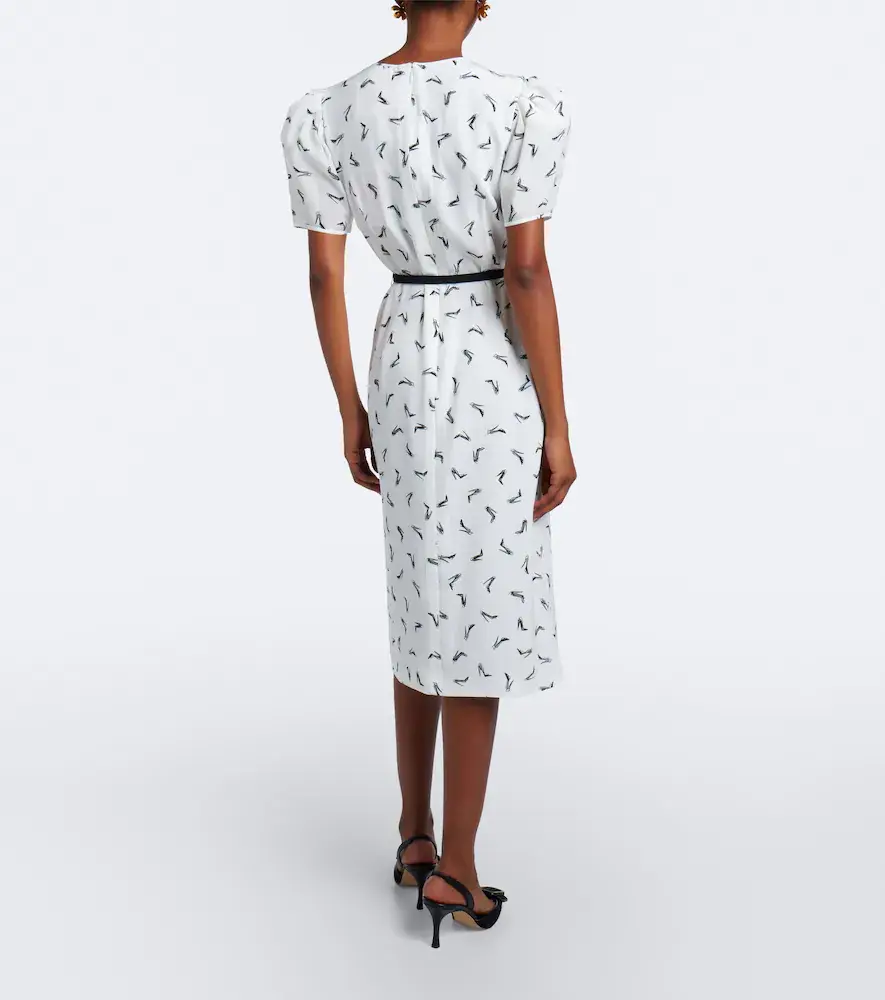 Carolina Herrera Belted silk crêpe de chine midi dress | Thumbnail 6 Carolina Herrera Belted silk crêpe de chine midi dress | Thumbnail 6