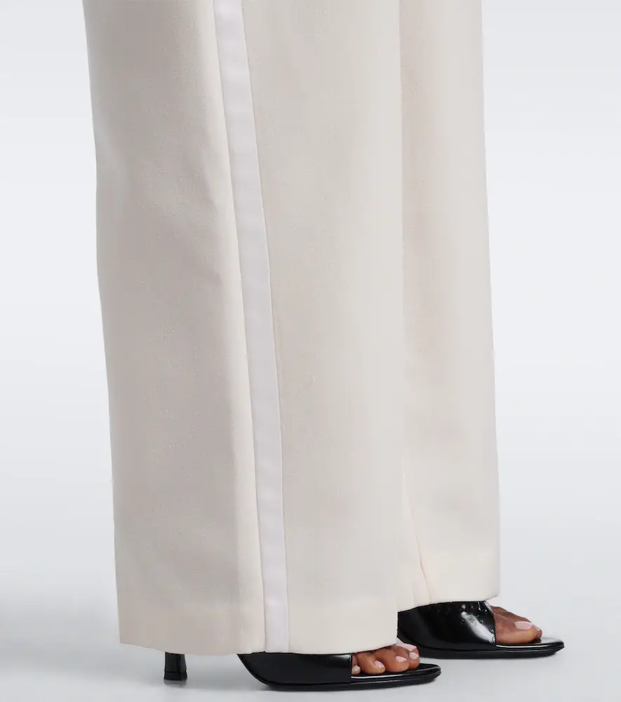 Magda Butrym Pleated silk and wool wide-leg pants | Thumbnail 2 Magda Butrym Pleated silk and wool wide-leg pants | Thumbnail 2