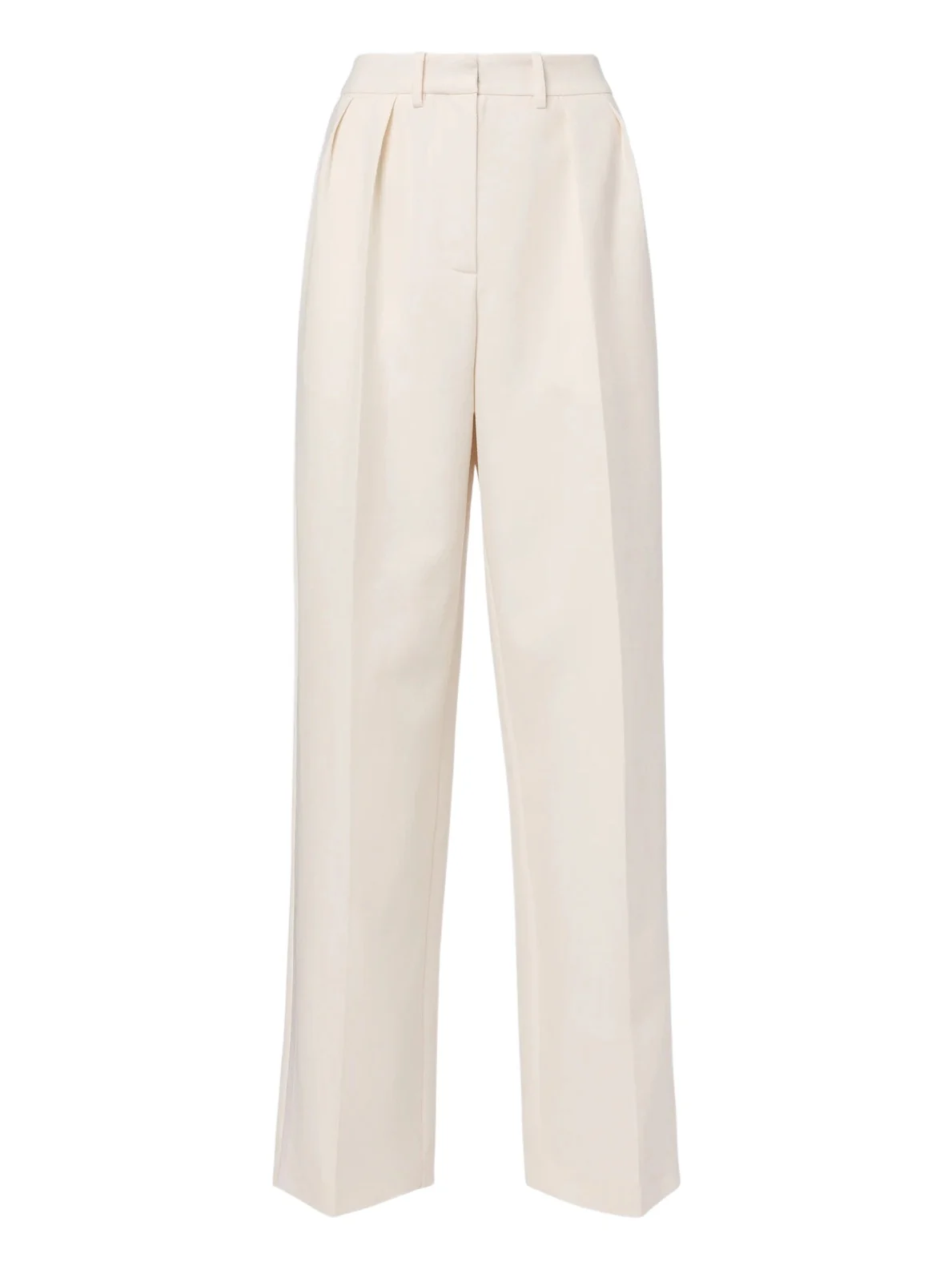 Pleated silk and wool wide-leg pants Pleated silk and wool wide-leg pants