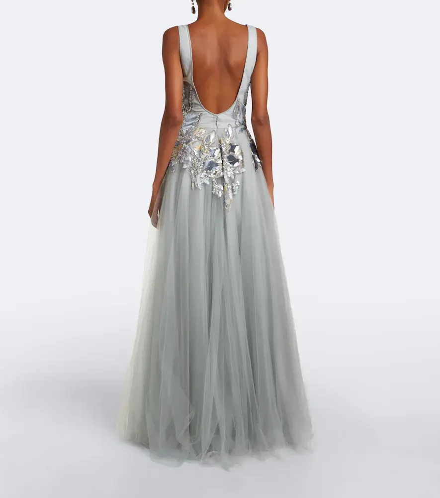 Costarellos Vianna embellished tulle gown | Thumbnail 2 Costarellos Vianna embellished tulle gown | Thumbnail 2