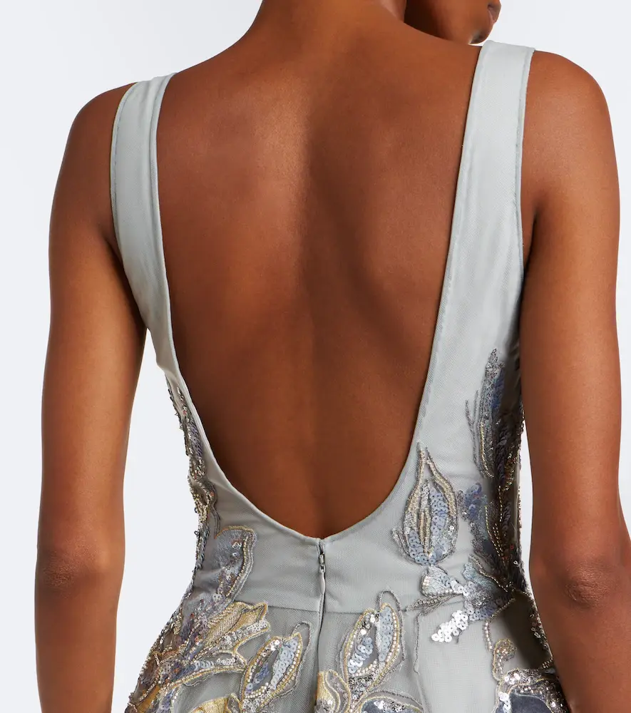 Costarellos Vianna embellished tulle gown | Thumbnail 4 Costarellos Vianna embellished tulle gown | Thumbnail 4