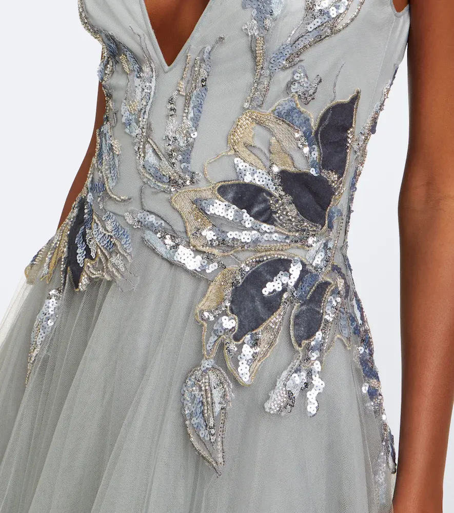 Costarellos Vianna embellished tulle gown | Thumbnail 5 Costarellos Vianna embellished tulle gown | Thumbnail 5