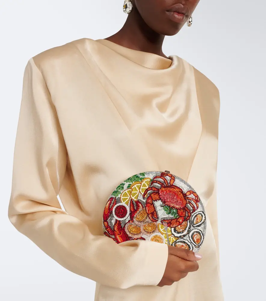 Judith Leiber Couture Seacuterie crystal-embellished clutch | Thumbnail 4 Judith Leiber Couture Seacuterie crystal-embellished clutch | Thumbnail 4
