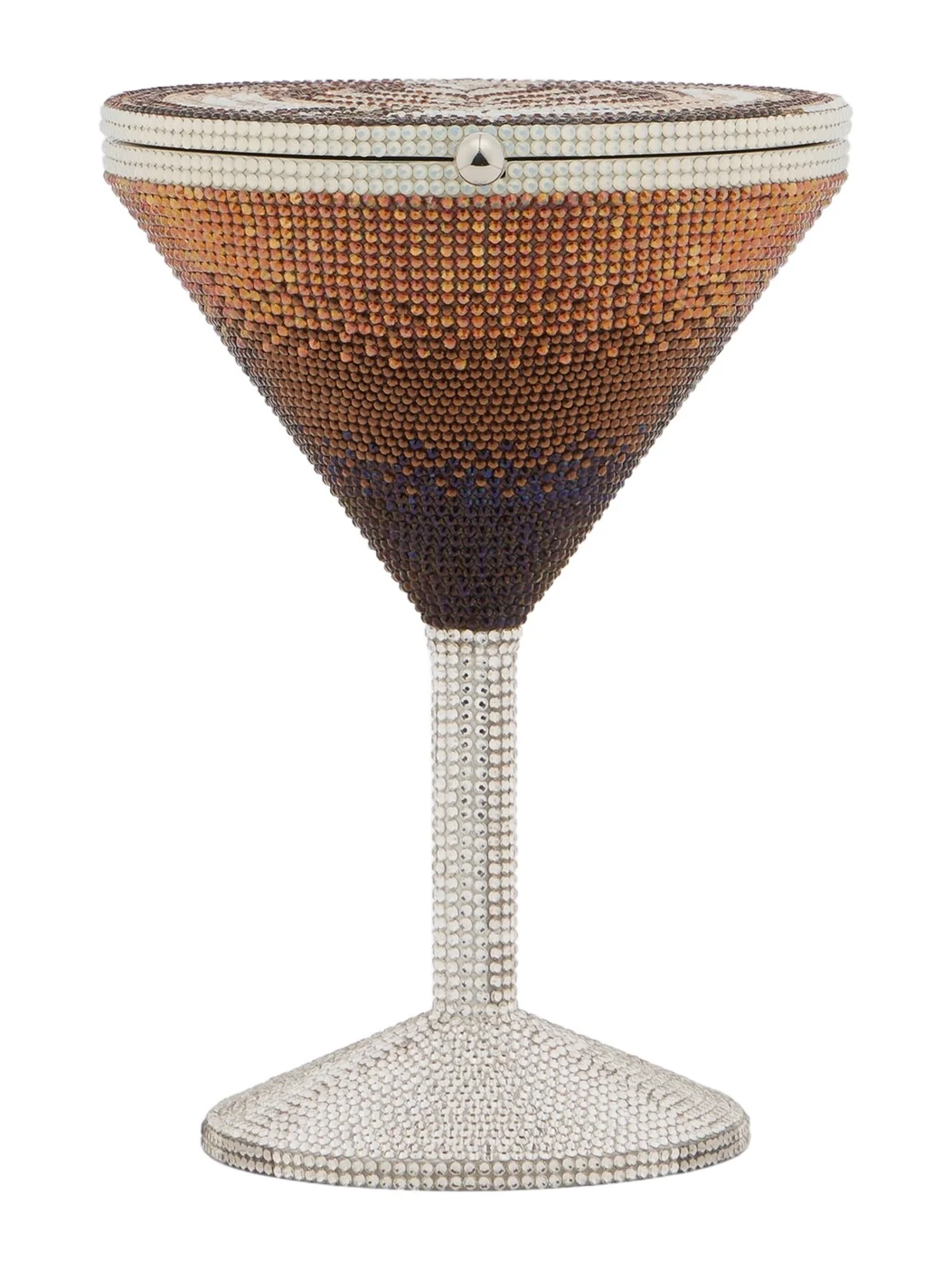 Judith Leiber Couture Martini Espresso crystal-embellished clutch