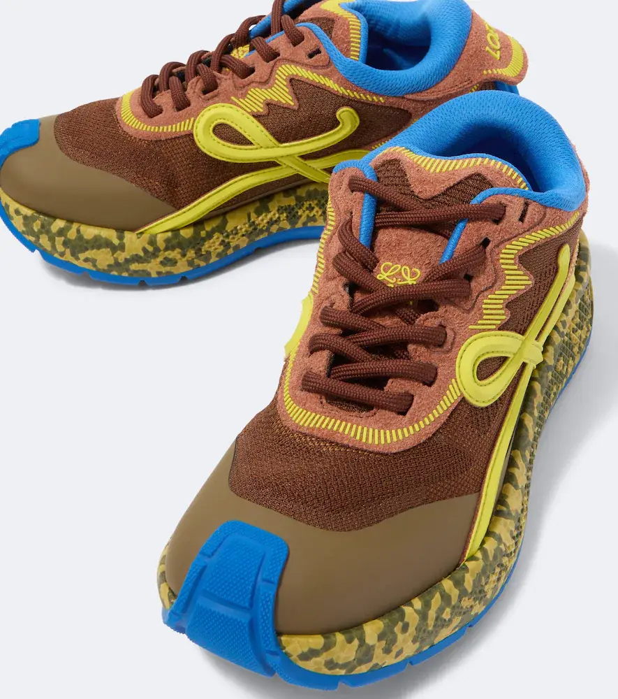 Loewe Pogo suede-trimmed sneakers | Thumbnail 2 Loewe Pogo suede-trimmed sneakers | Thumbnail 2