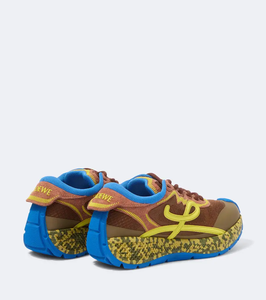 Loewe Pogo suede-trimmed sneakers | Thumbnail 3 Loewe Pogo suede-trimmed sneakers | Thumbnail 3