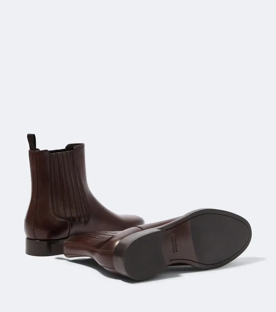 Brunello Cucinelli Leather Chelsea boots | Thumbnail 3 Brunello Cucinelli Leather Chelsea boots | Thumbnail 3