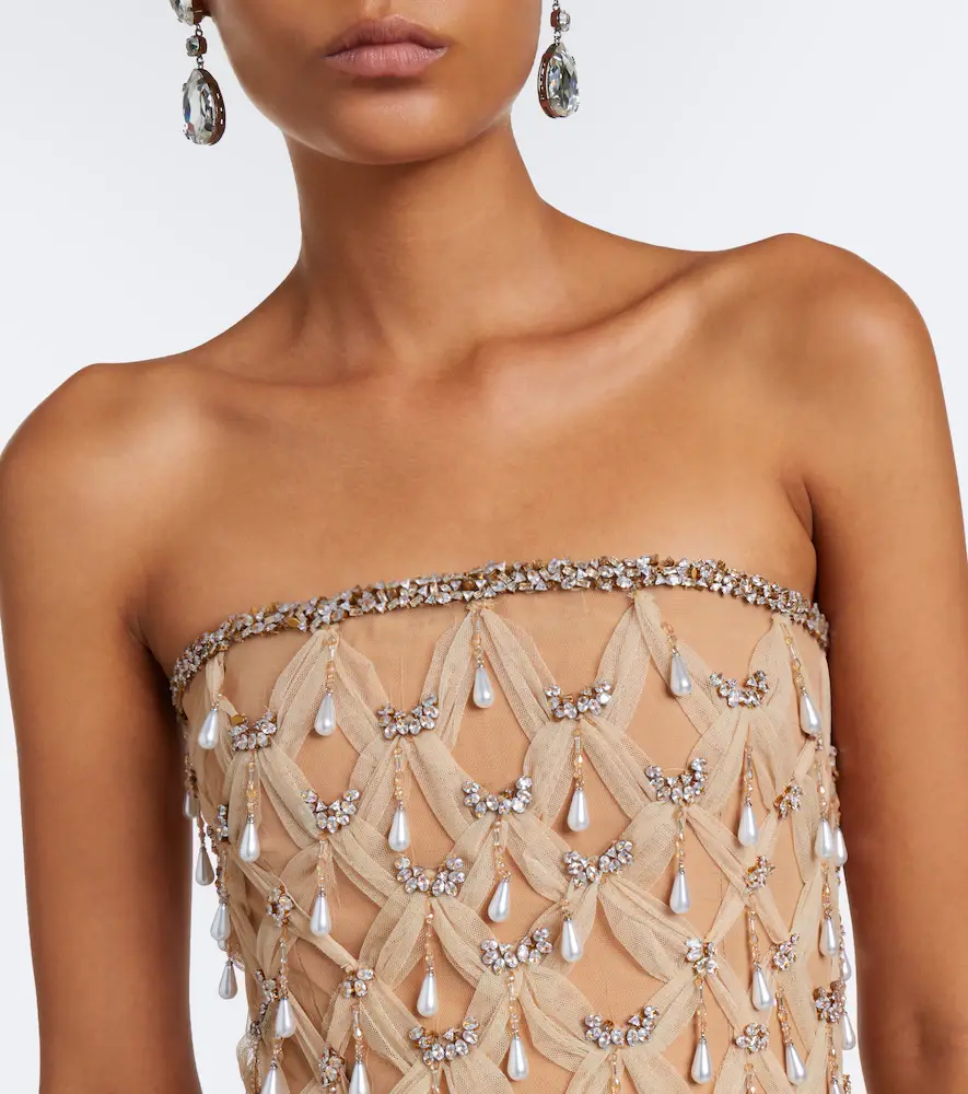 LA FUORI Là Fuori Barely There embellished minidress | Thumbnail 3 LA FUORI Là Fuori Barely There embellished minidress | Thumbnail 3