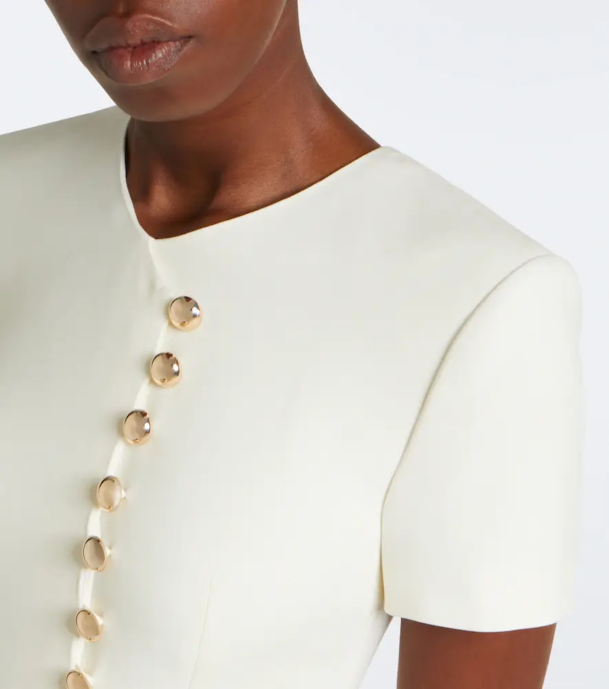 Roland Mouret Belted wool and silk cocktail dress | Thumbnail 4