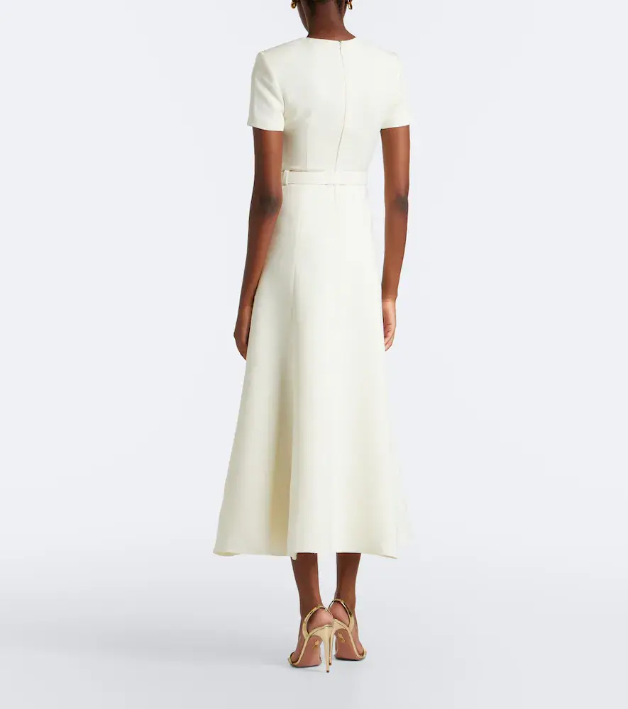 Roland Mouret Belted wool and silk cocktail dress | Thumbnail 5