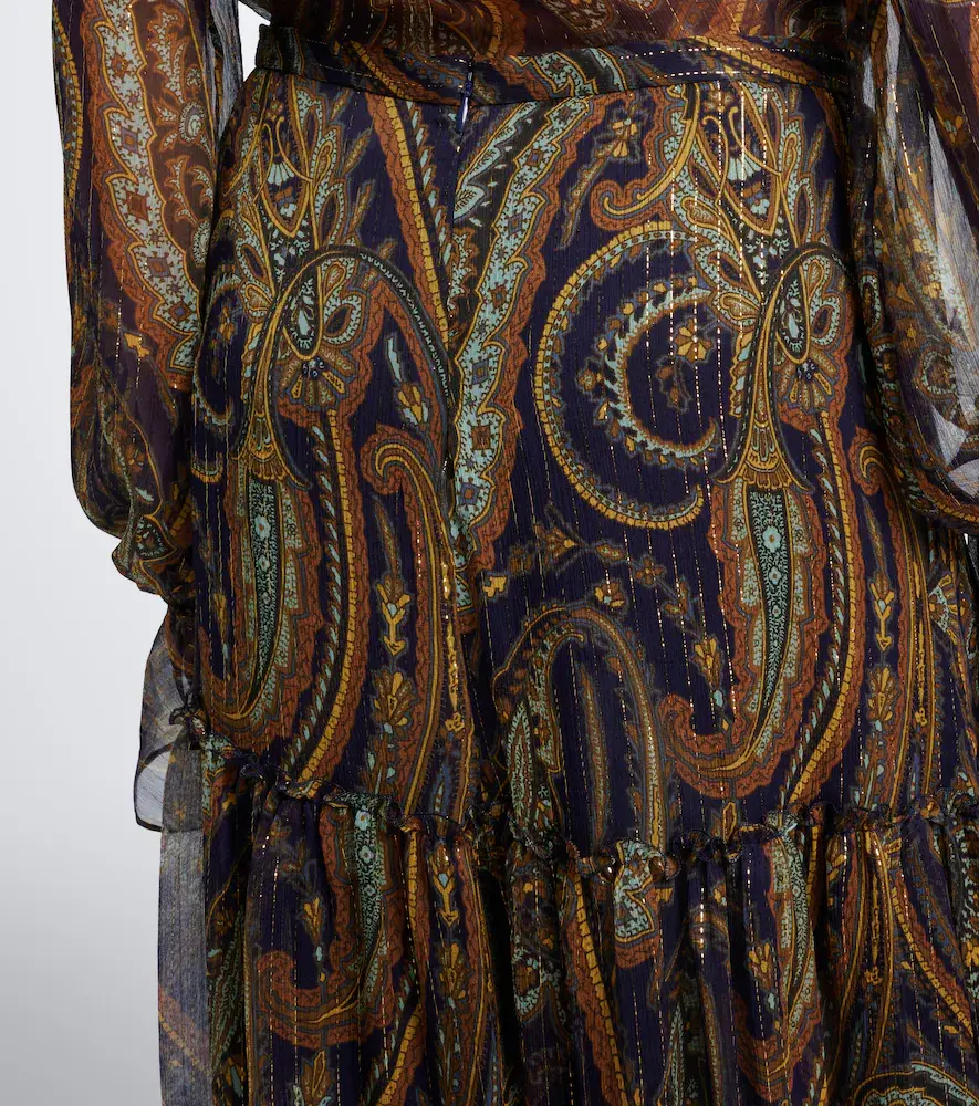 Etro Paisley tiered silk-blend chiffon maxi skirt | Thumbnail 3 Etro Paisley tiered silk-blend chiffon maxi skirt | Thumbnail 3