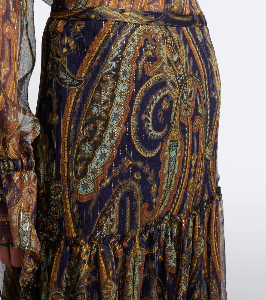 Etro Paisley tiered silk-blend chiffon maxi skirt | Thumbnail 6 Etro Paisley tiered silk-blend chiffon maxi skirt | Thumbnail 6