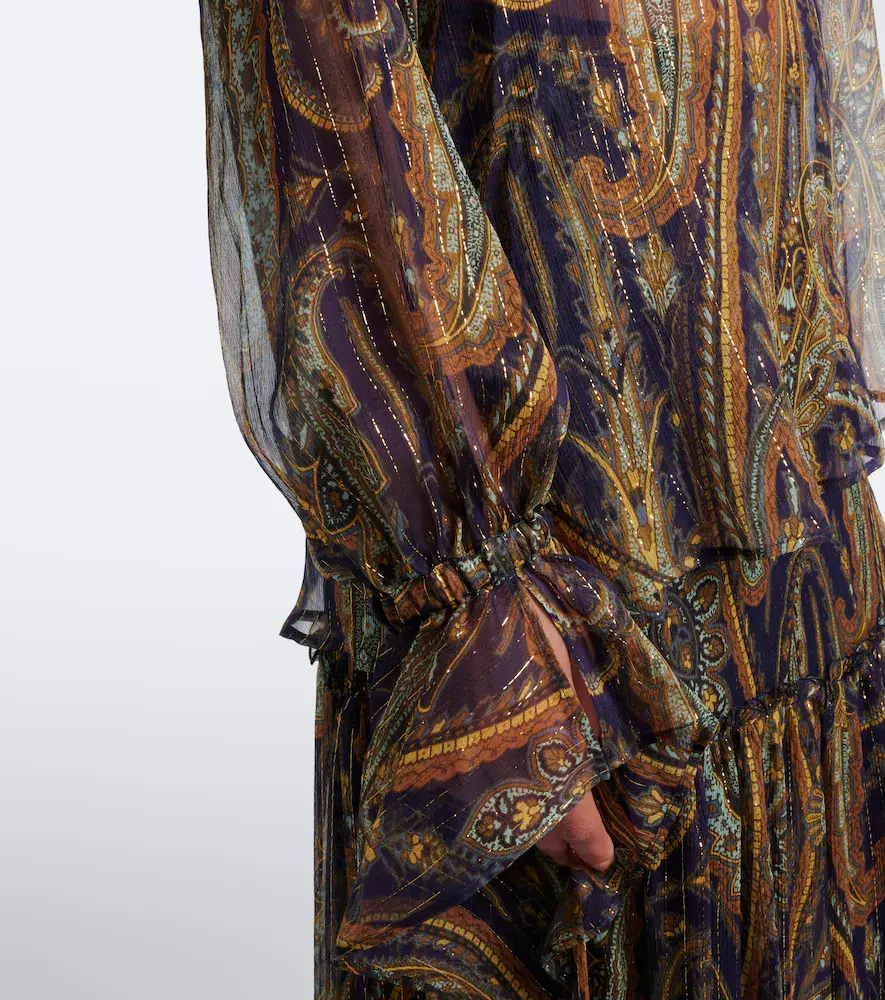 Etro Paisley silk-blend chiffon shirt | Thumbnail 3 Etro Paisley silk-blend chiffon shirt | Thumbnail 3