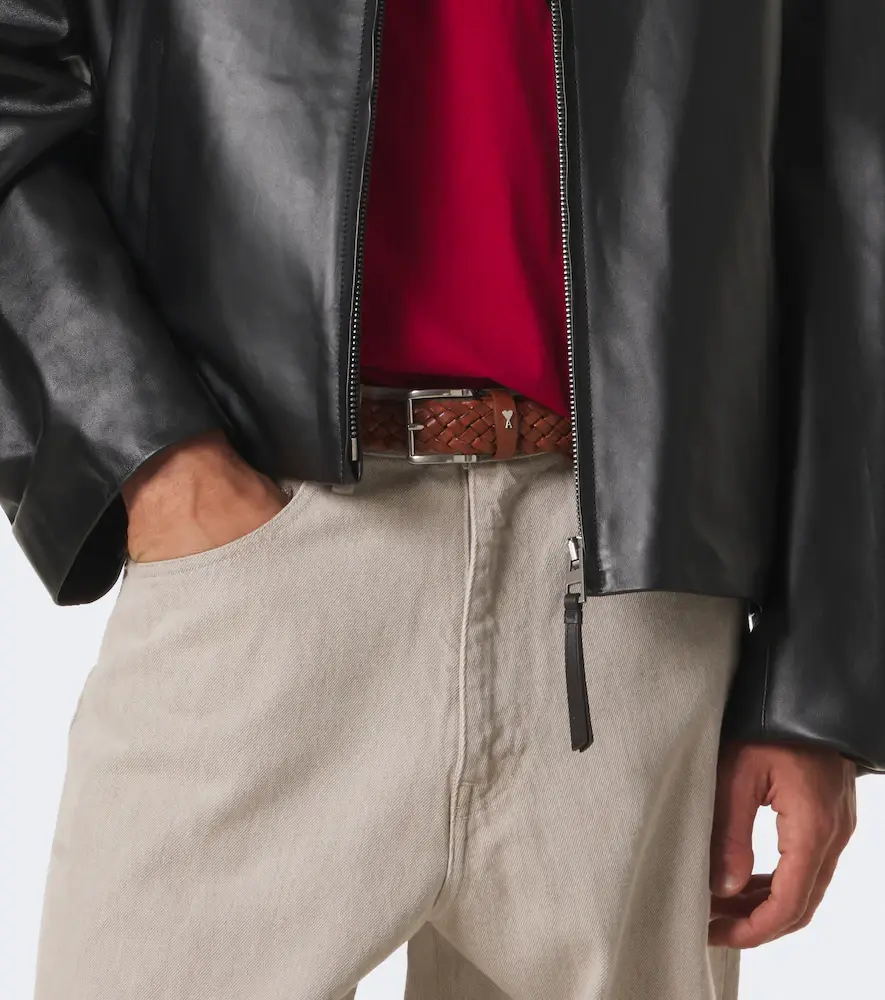 AMI PARIS Paris Paris braided leather belt | Thumbnail 3 AMI PARIS Paris Paris braided leather belt | Thumbnail 3