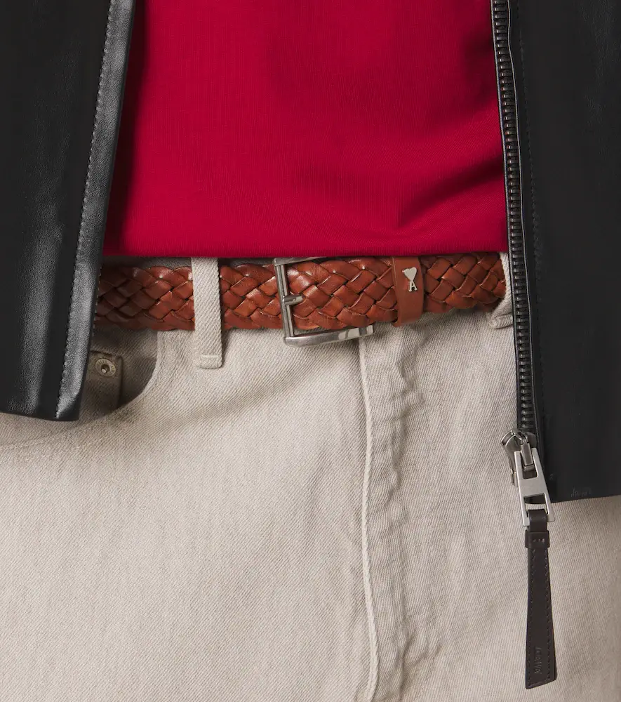 AMI PARIS Paris Paris braided leather belt | Thumbnail 4 AMI PARIS Paris Paris braided leather belt | Thumbnail 4