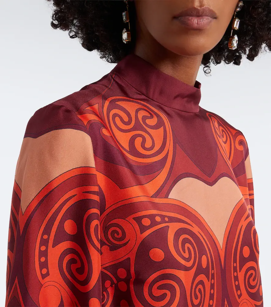 La DoubleJ Make An Exit printed silk twill top | Thumbnail 3