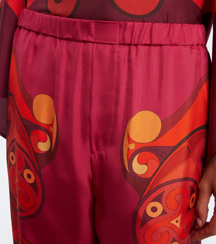 La DoubleJ Club printed silk twill wide-leg pants | Thumbnail 3