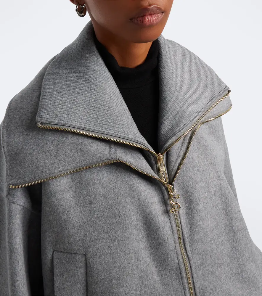 Sportmax Oversized virgin wool blouson jacket | Thumbnail 3 Sportmax Oversized virgin wool blouson jacket | Thumbnail 3