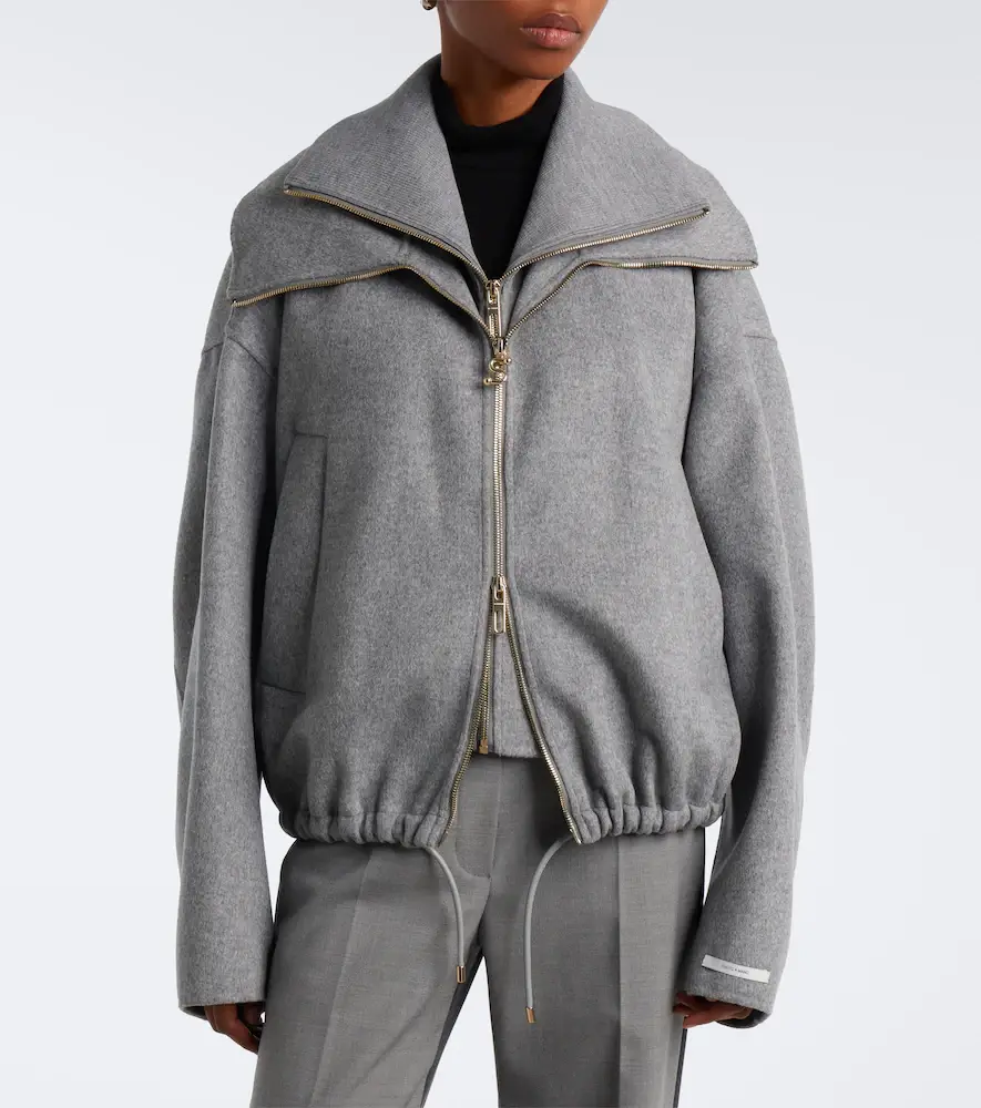 Sportmax Oversized virgin wool blouson jacket | Thumbnail 4 Sportmax Oversized virgin wool blouson jacket | Thumbnail 4
