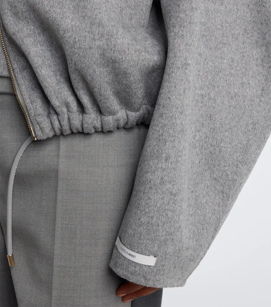 Sportmax Oversized virgin wool blouson jacket | Thumbnail 5 Sportmax Oversized virgin wool blouson jacket | Thumbnail 5