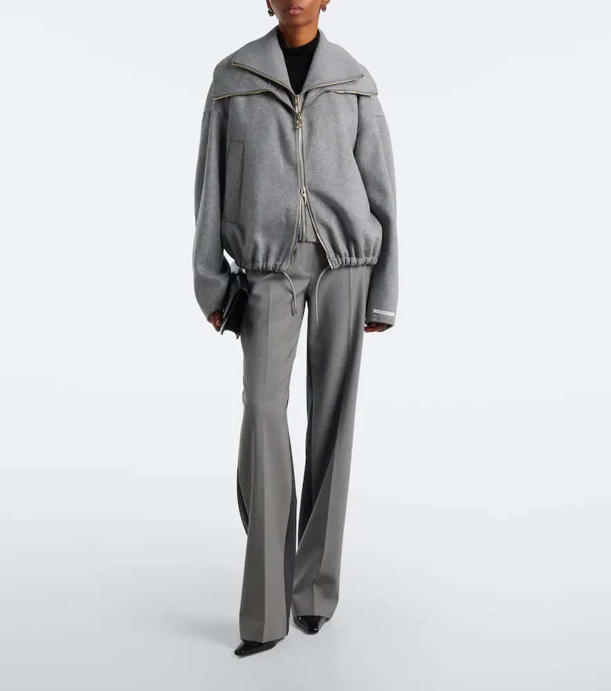 Sportmax Oversized virgin wool blouson jacket | Thumbnail 7 Sportmax Oversized virgin wool blouson jacket | Thumbnail 7
