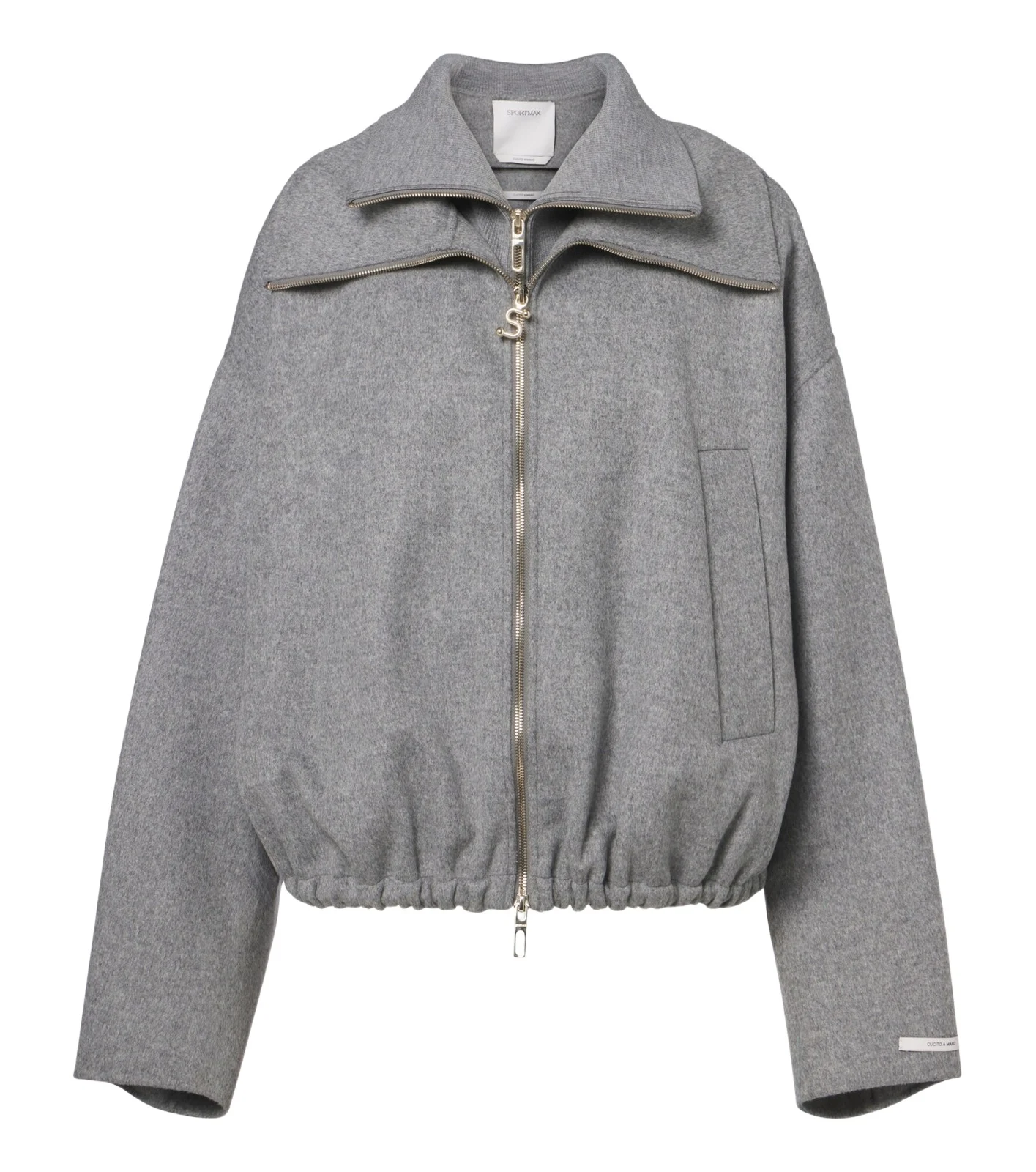 Sportmax Oversized virgin wool blouson jacket
