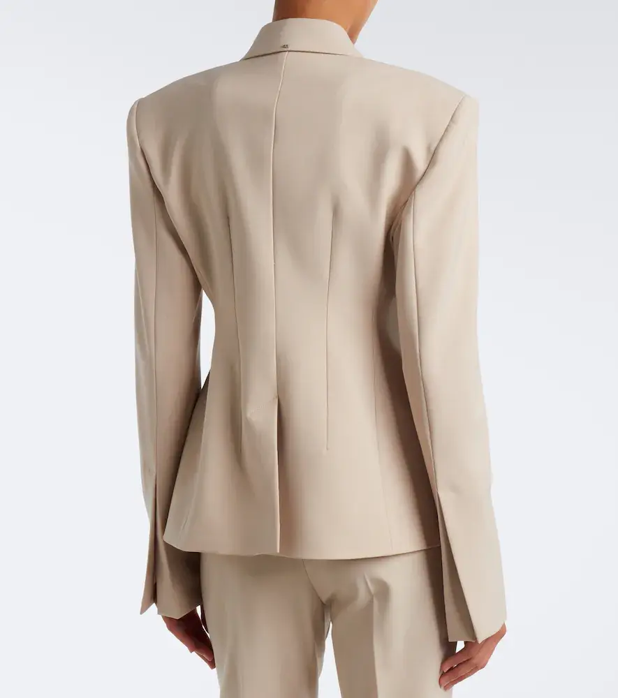 Sportmax Double-breasted wool-blend blazer | Thumbnail 3 Sportmax Double-breasted wool-blend blazer | Thumbnail 3