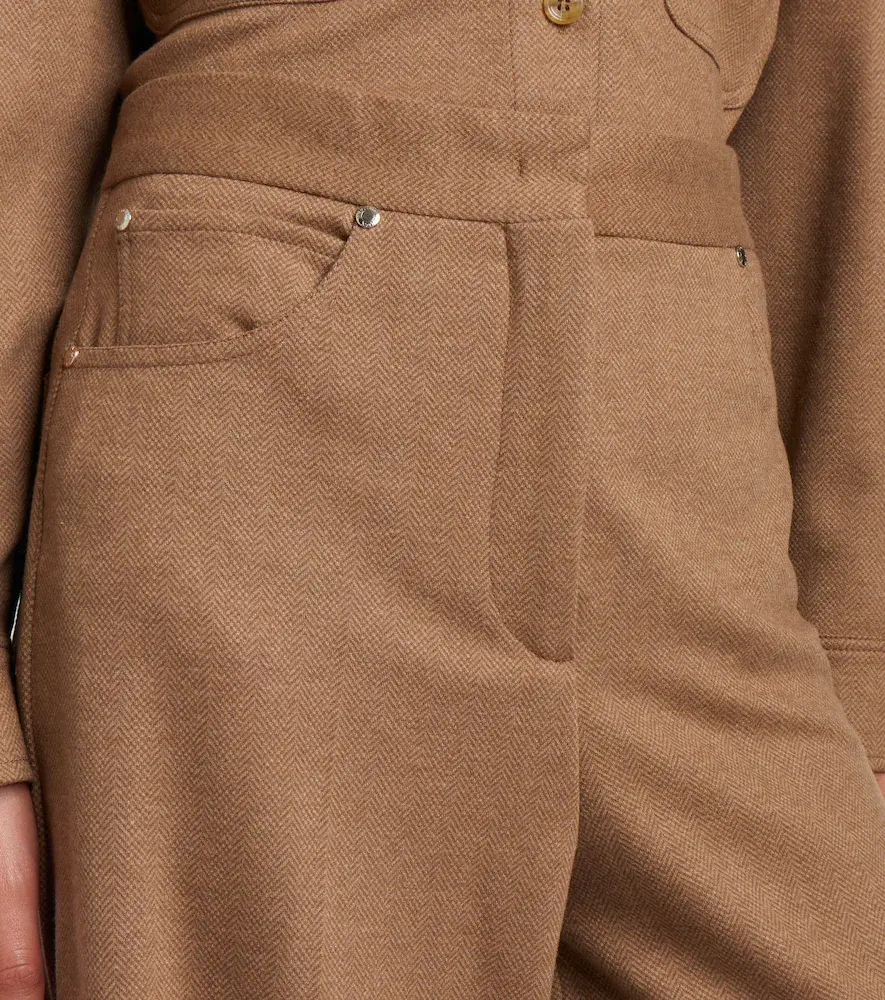 Max Mara Camel hair and wool-blend wide-leg pants | Thumbnail 2