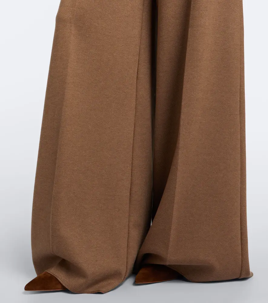 Max Mara Camel hair and wool-blend wide-leg pants | Thumbnail 4