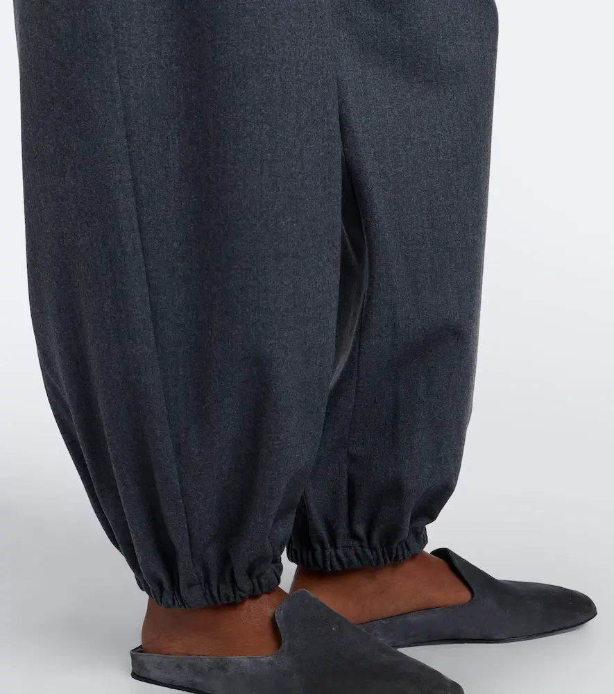 Max Mara Wool-blend flannel balloon pants | Thumbnail 2 Max Mara Wool-blend flannel balloon pants | Thumbnail 2
