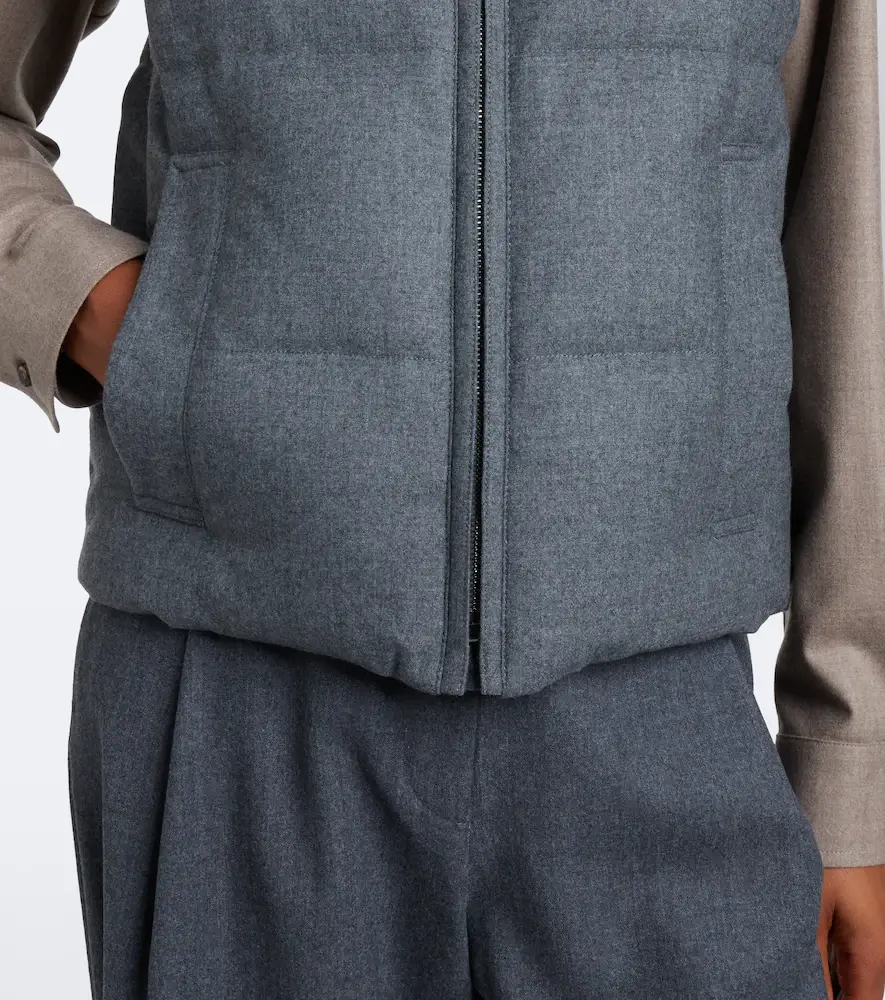 Max Mara The Cube cashmere-blend down vest | Thumbnail 2 Max Mara The Cube cashmere-blend down vest | Thumbnail 2