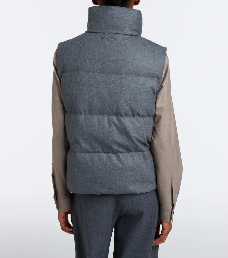Max Mara The Cube cashmere-blend down vest | Thumbnail 4 Max Mara The Cube cashmere-blend down vest | Thumbnail 4
