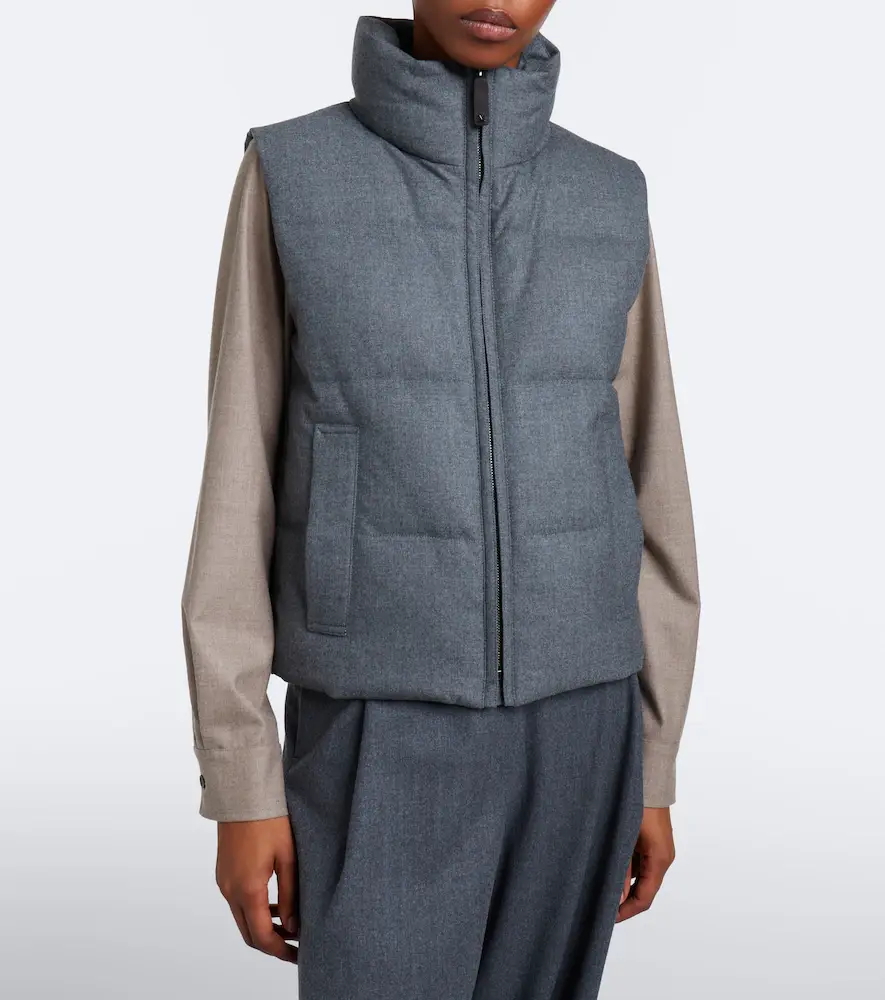 Max Mara The Cube cashmere-blend down vest | Thumbnail 7 Max Mara The Cube cashmere-blend down vest | Thumbnail 7
