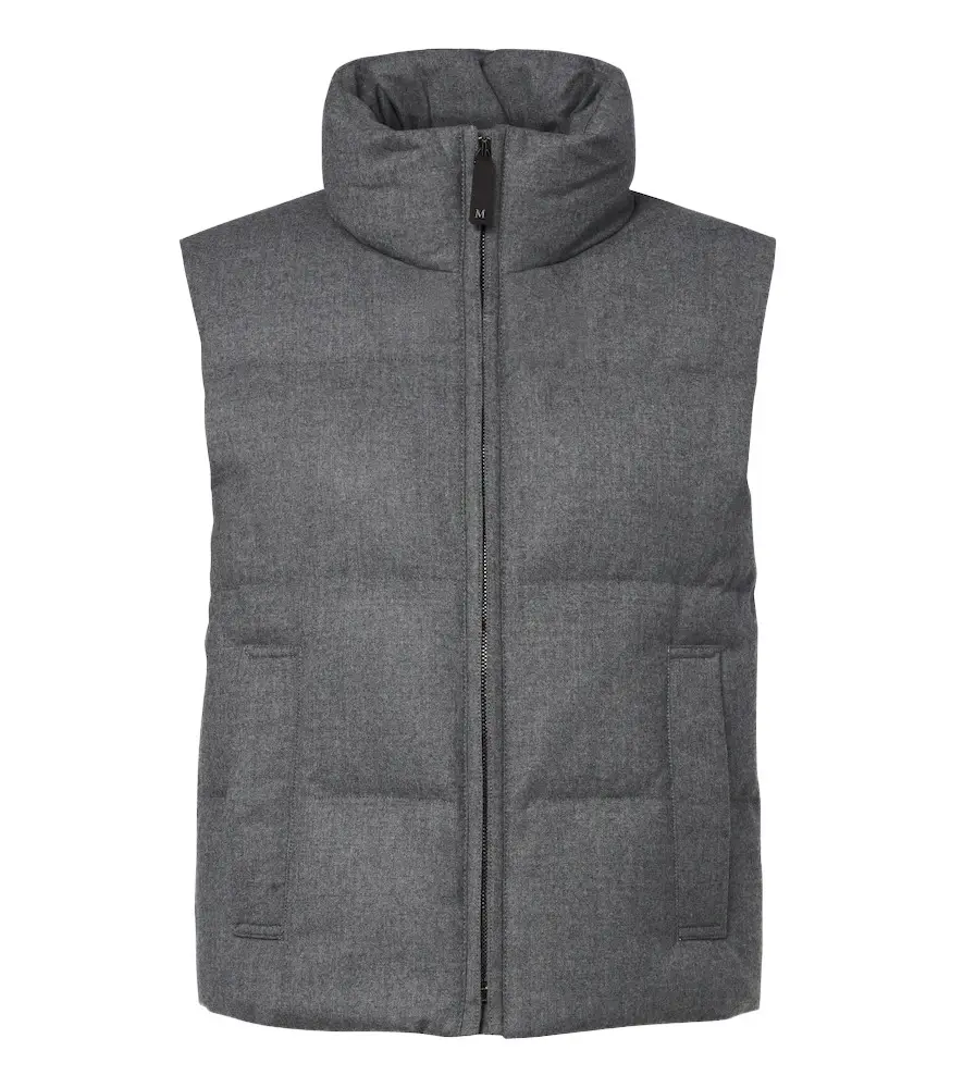 The Cube cashmere-blend down vest The Cube cashmere-blend down vest