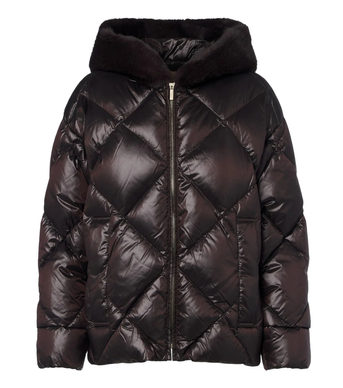 Max Mara The Cube hooded quilted down jacket