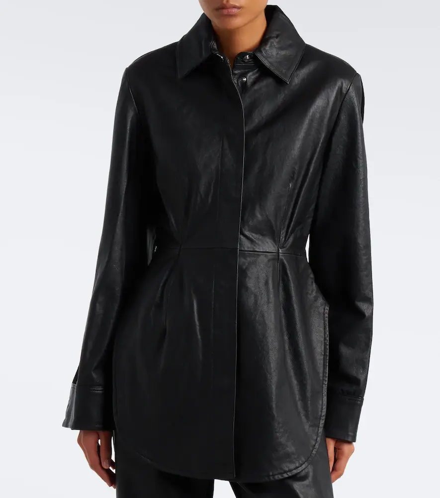 Sportmax Leather and suede shirt | Thumbnail 2 Sportmax Leather and suede shirt | Thumbnail 2
